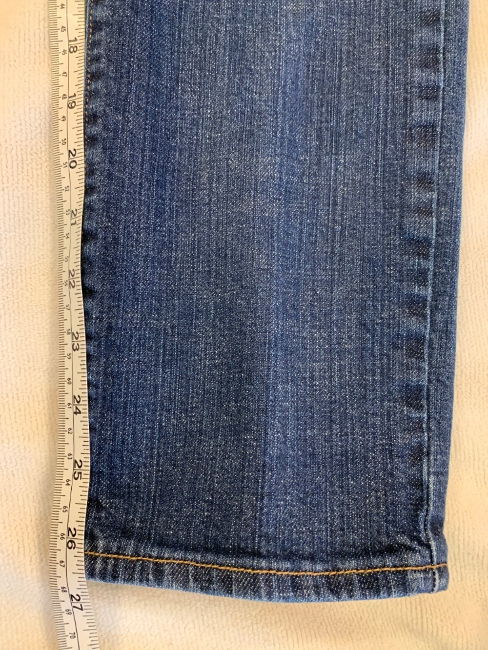 Jeans Women Size 14 Short Mid Rise Slim Straight Stretch Old Navy Sweetheart - Picture 6 of 7